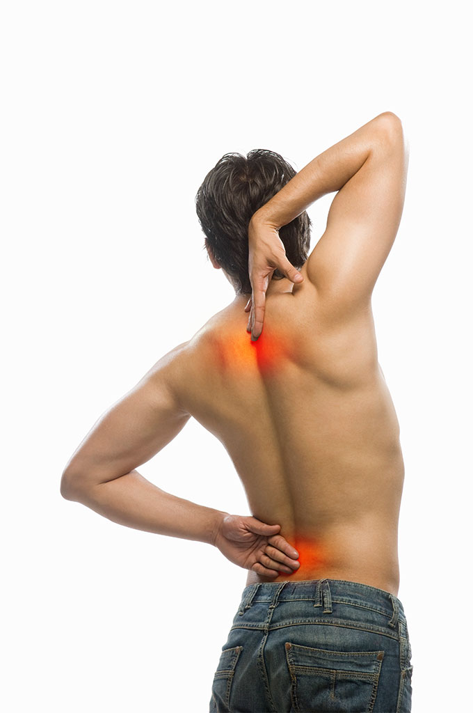 schmerzpunkte an der wirbelsäule